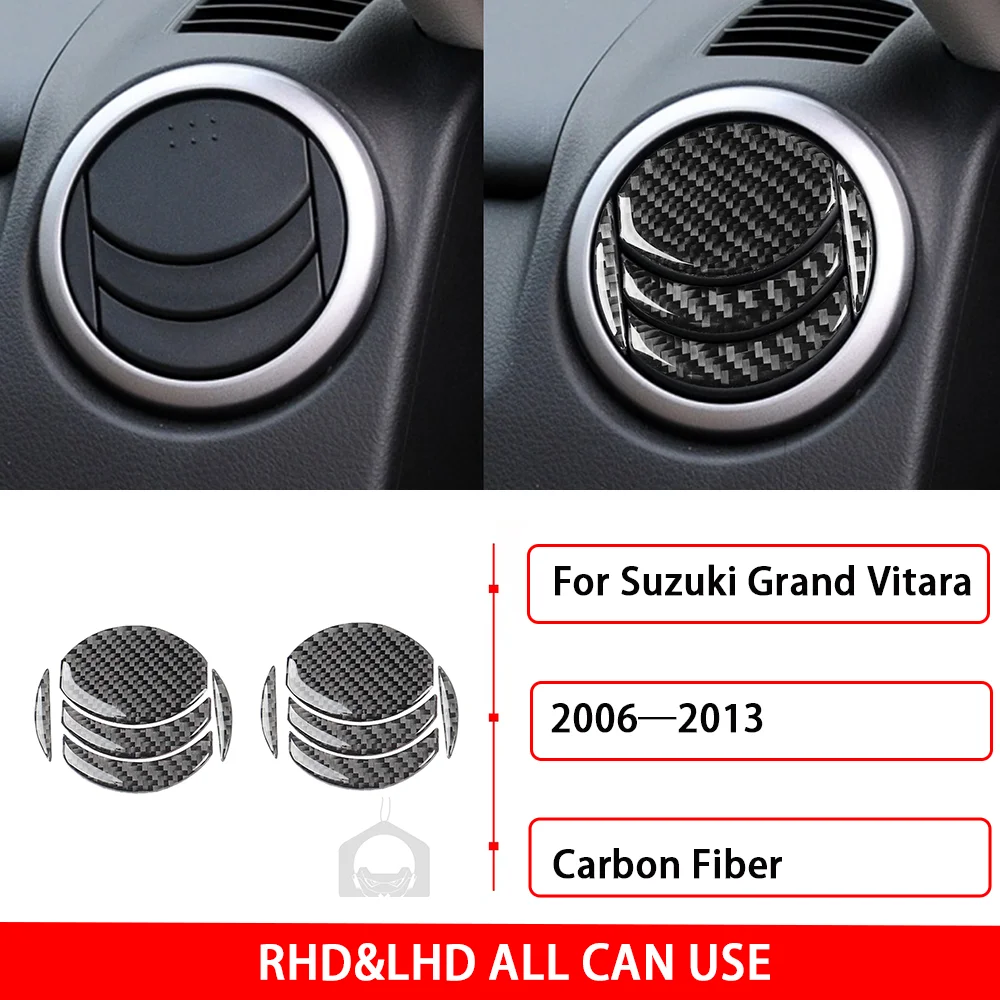 Для Suzuki Grand Vitara 2006-2013 автомобильные аксессуары из настоящего углеродного волокна