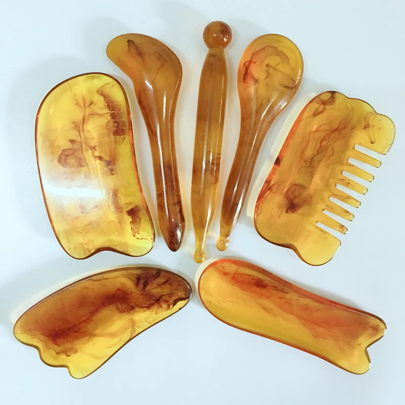 

1pc Beeswax Resin Scraping Massage Board Scraping Stick Scraping Sheet Beauty Stick Shaving Stick Shaving Tool Gua Sha Tools