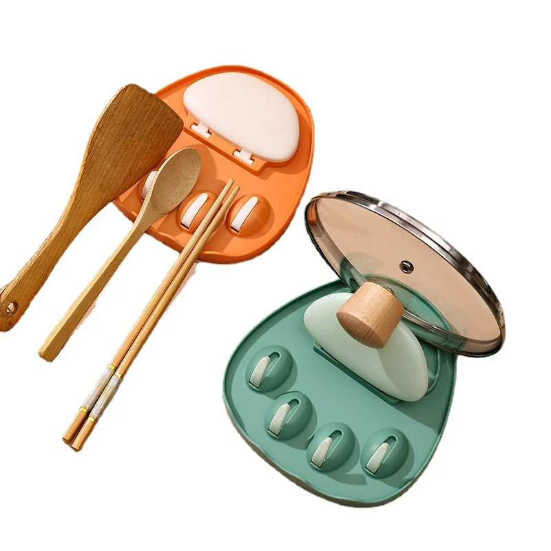 

Multifunction Pot Lid Rack Kitchen Organizer and Storage Cat Paw Shaped Spoon Holders Fork Spatula Rack Pantry Organizer Holder