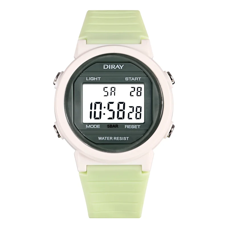 

Lady Digital Watch For Women Fashion Simple Hand Clock Student Electronic Wristwatches Female Rubber Hour Waterproof Wach Reloj