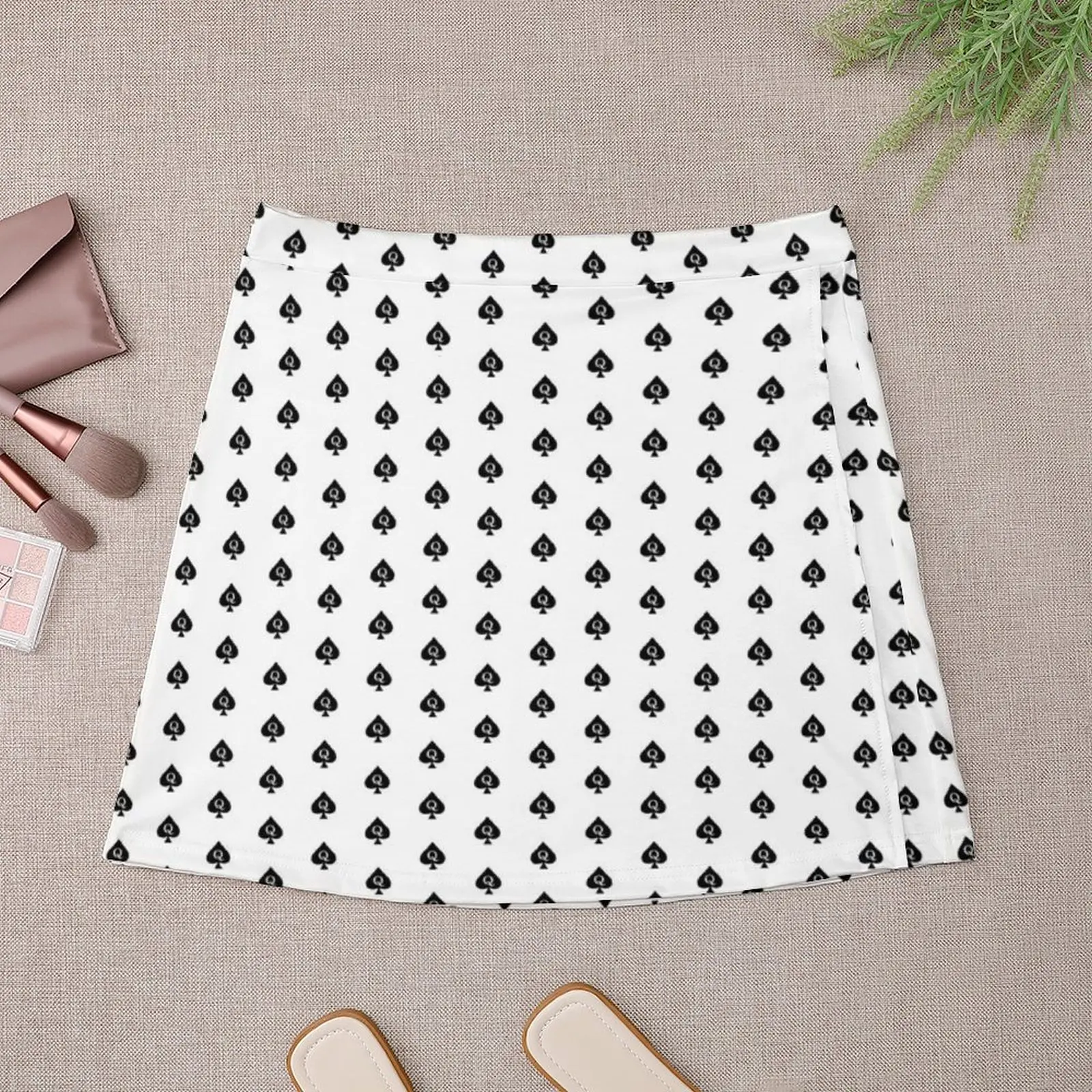 Женская мини-юбка с принтом Queen of Spades летняя в Корейском стиле модель 2023 года