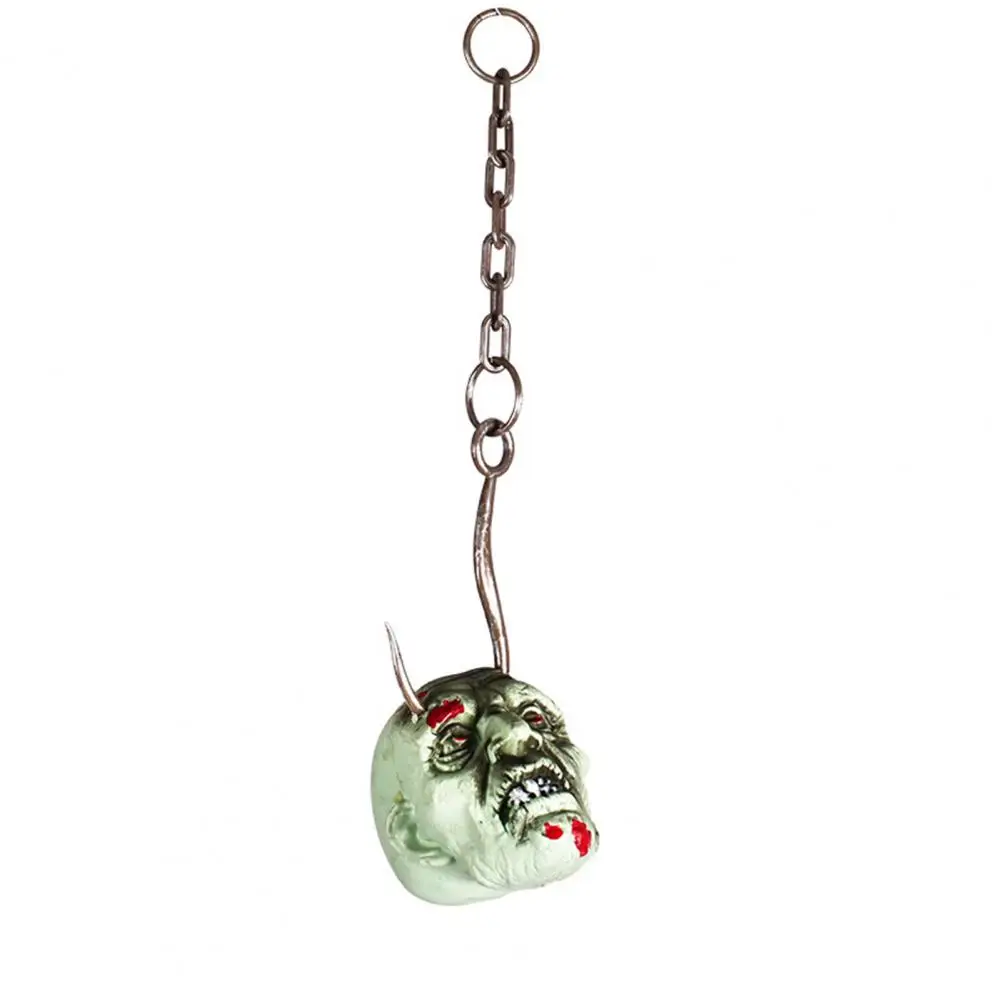 

Spooky Outdoor Hanging Ornament Spooky Halloween Ghost Head Decoration Haunted House Pendant with for Indoor/outdoor for Window