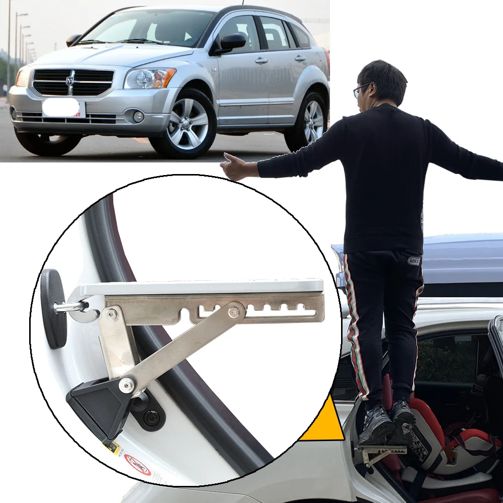 

Universal Fit Car Door Step, Foldable Roof Rack Door Step Up on Door Latch,Access to For Dodge Caliber 2010-2025