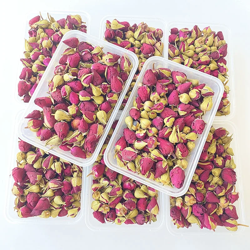 

1box 80g Natural Dried Rose Flowers Rose Buds Wedding Party Table Centerpieces Decoration Car Room Air Refreshing DIY Garlands