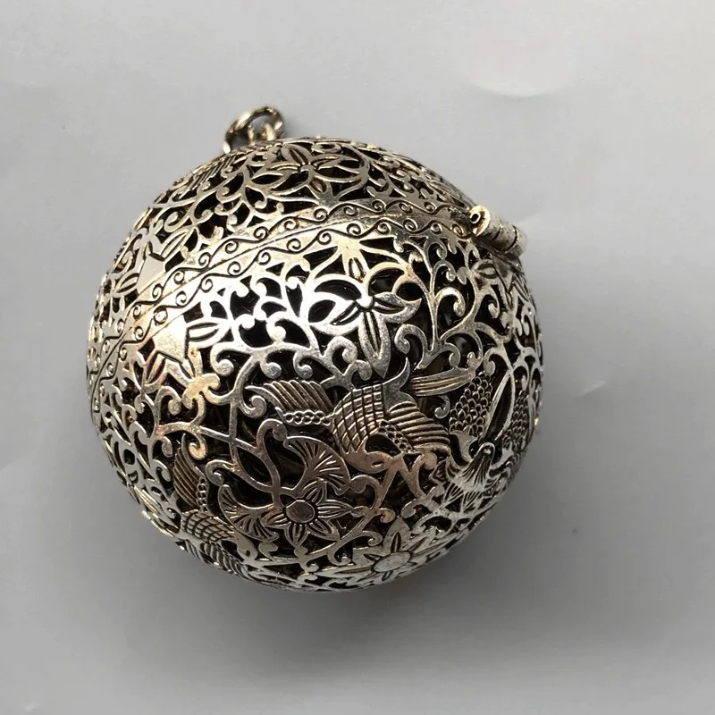 Антикварный виноградный цветок и птицы парфюмерная сумка антикварная полая