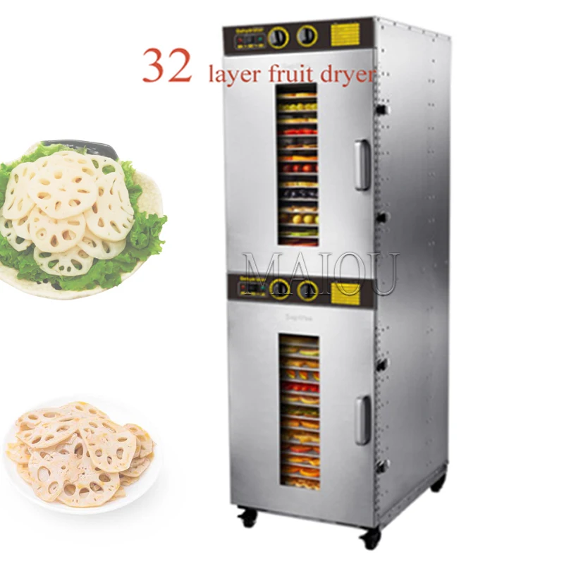 

32 Layer Commercial Fruit Tea Dryer Large Dried Fruit Machine Bacon Dryer Household 220V