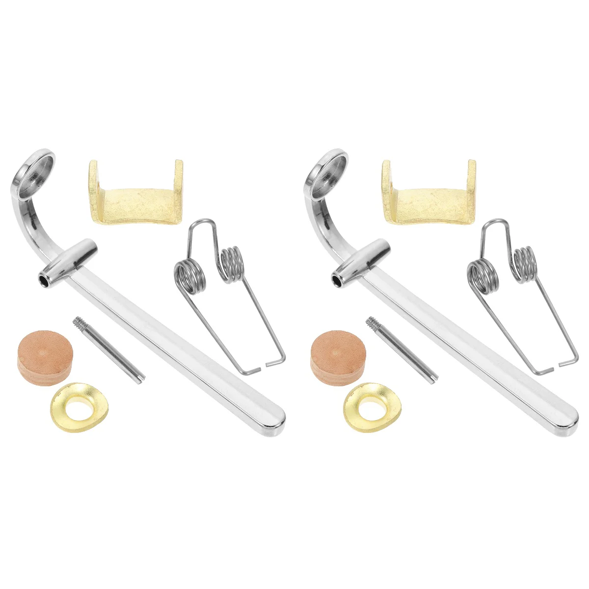 

2 Sets Trombone Water Gate Key Accessory Replacement Draining Valve Cork Pad