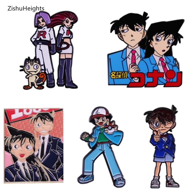 

Жесткие эмалированные заколки в стиле аниме для игр, коллекционные женские модные ювелирные изделия, металлические значки для рюкзака, шляпы, сумки, воротника, лацкана