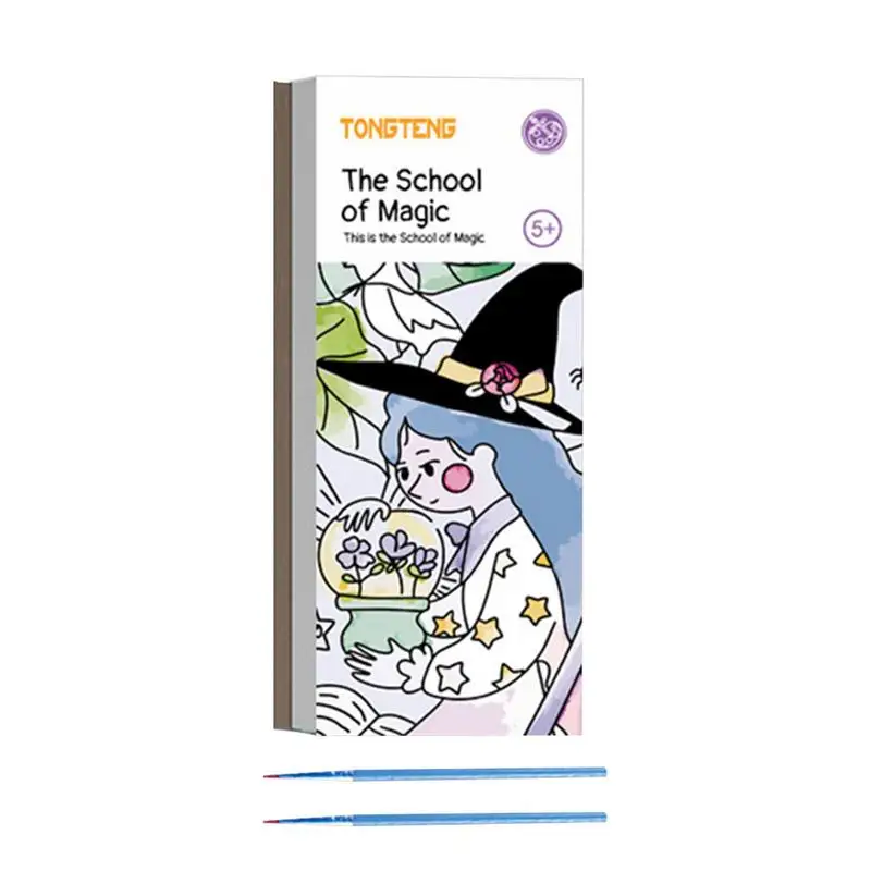

Книжка-раскраска карманная для детей, детский учебник для раскрашивания акварелью и граффити, Развивающая книжка-раскраска