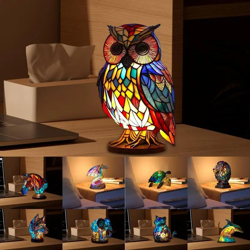 

Animals Shape Resin Night Stand Light Lamp colorful different animal Home Decor Night Light Lamp For Bedroom Kid Room decor