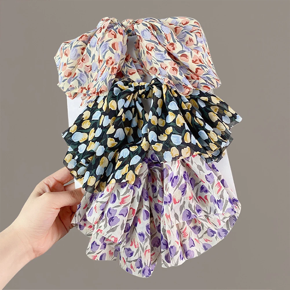 

Wild Big Large Fashion Women Girls Hair Band Trendy Hairpin Casual Hair Clip Cute Ribbon Bow Ladies Accessories Big Bow Barrette