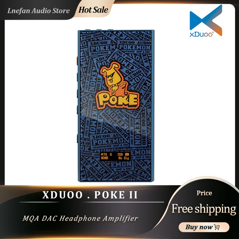 XDUOO POKE II Портативный усилитель для наушников CS43198*2 MQA ЦАП PCM32Bit 384KHZ DSD256 Bluetooth 5 0 LDAC
