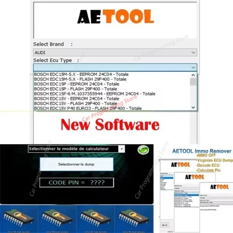 Фото Новинка 2026 года: AETOOL V1.3 – инструмент для декодирования ЭБУ, снятия EEPROM иммобилайзера, удаления IMMO, сброса данных ЭБУ, расчета PIN-кода, снятия IMMO и работы с девственными ЭБУ. №5
