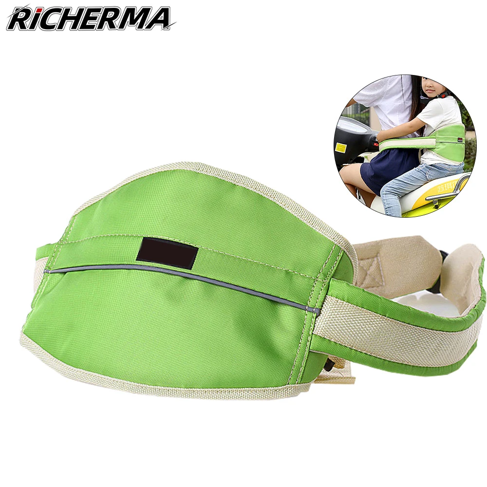 Richerma Мотоцикл Регулируемый ремень безопасности прочный мотоцикл для детей