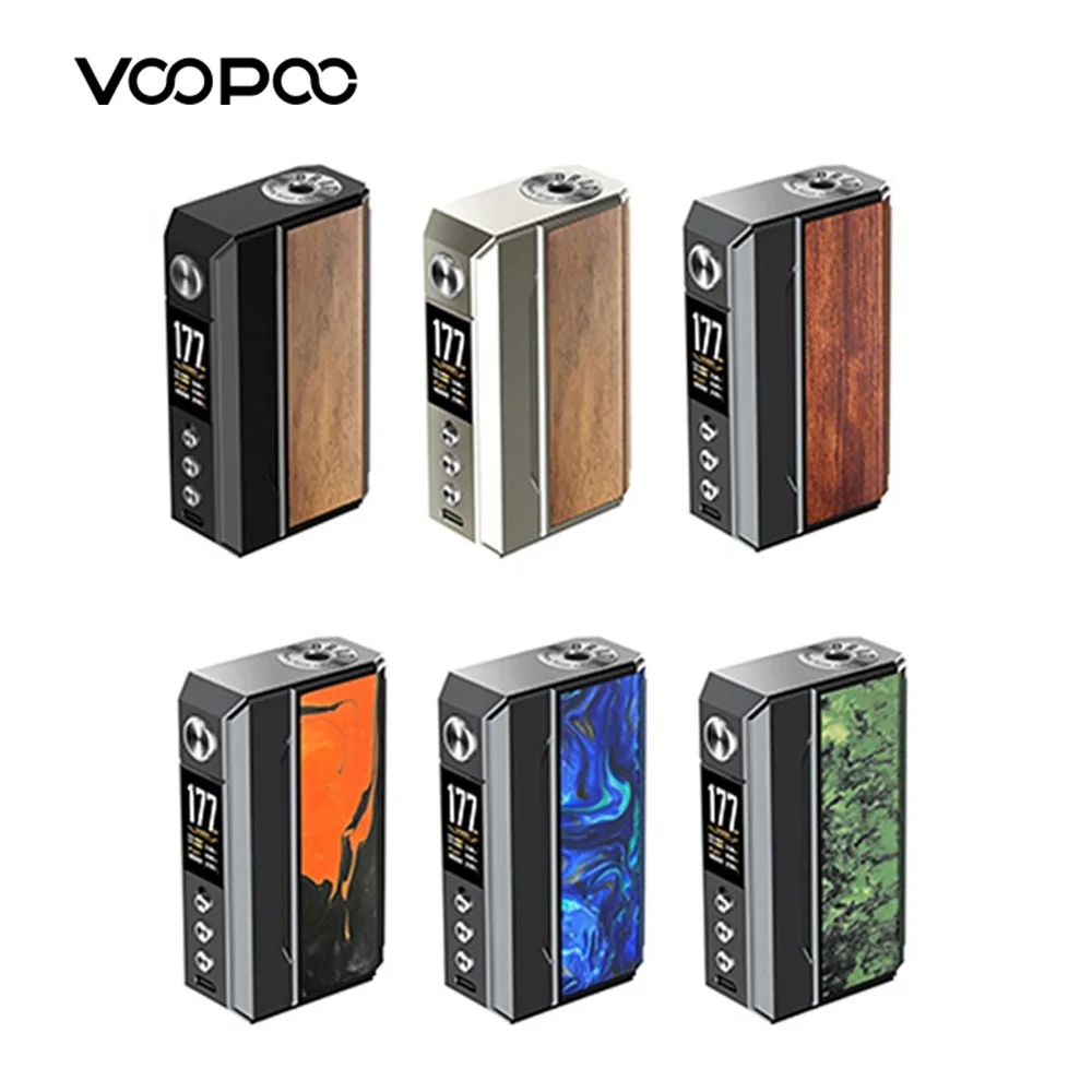 

Original VOOPOO Drag 4 Mod 177W Vape ECO/TC Mode Fit UFORCE-L Tank Electronic Cigarette Vaporizer Box MOD Suit 18650 VS Drag 3