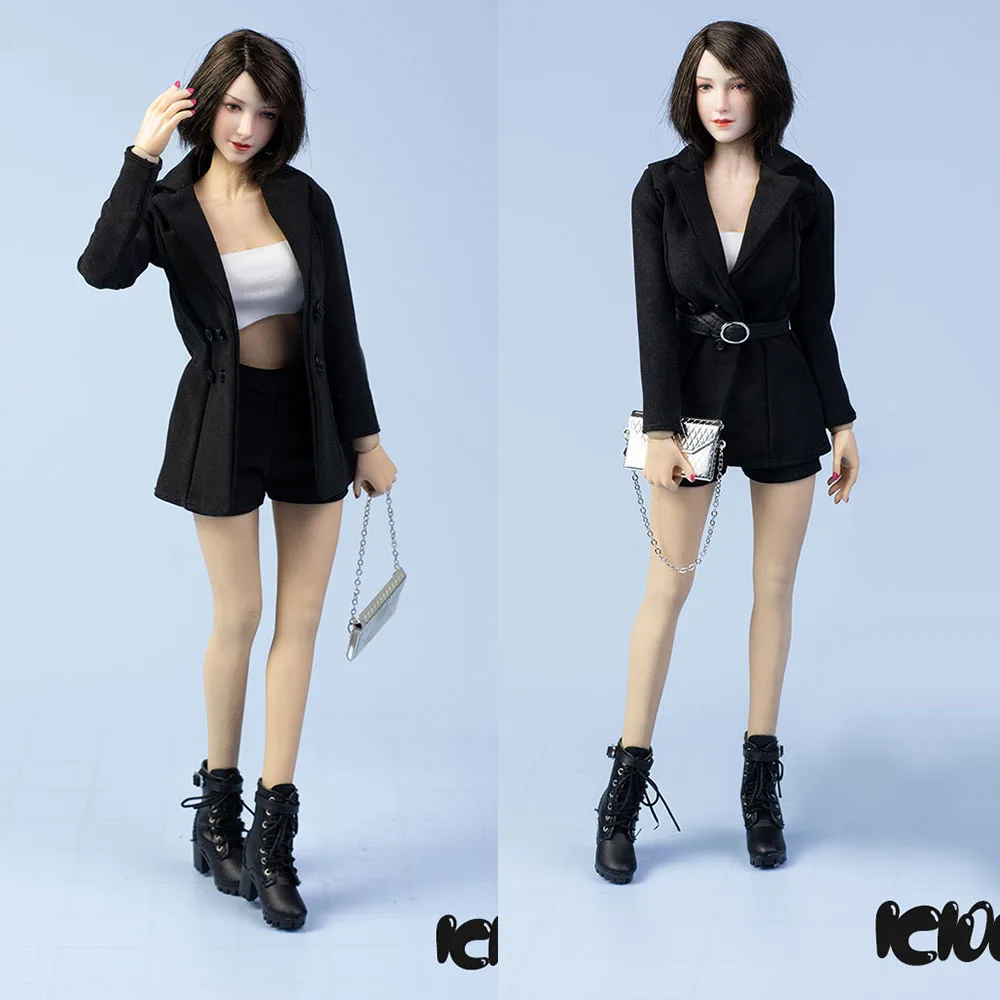 

ICE TOYS IC1003 1/6 Scale Sexy Female Suit Shorts Casual Business Belt Clothes Set Model for 12 inches Action Figure