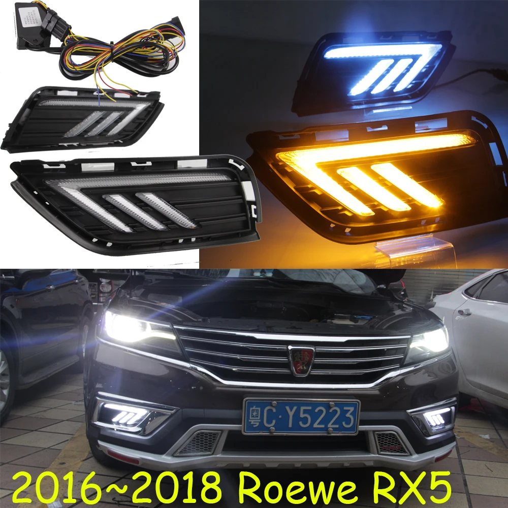 

2016 ~ 2018 год для дневных огней Roewe RX5 автомобильные аксессуары светодиодный ные ДХО передние фары для Roewe RX5 противотуманные фары