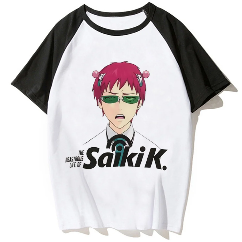 Женская футболка Saiki Kusuo комикс манга одежда для девушек 2000s y2k
