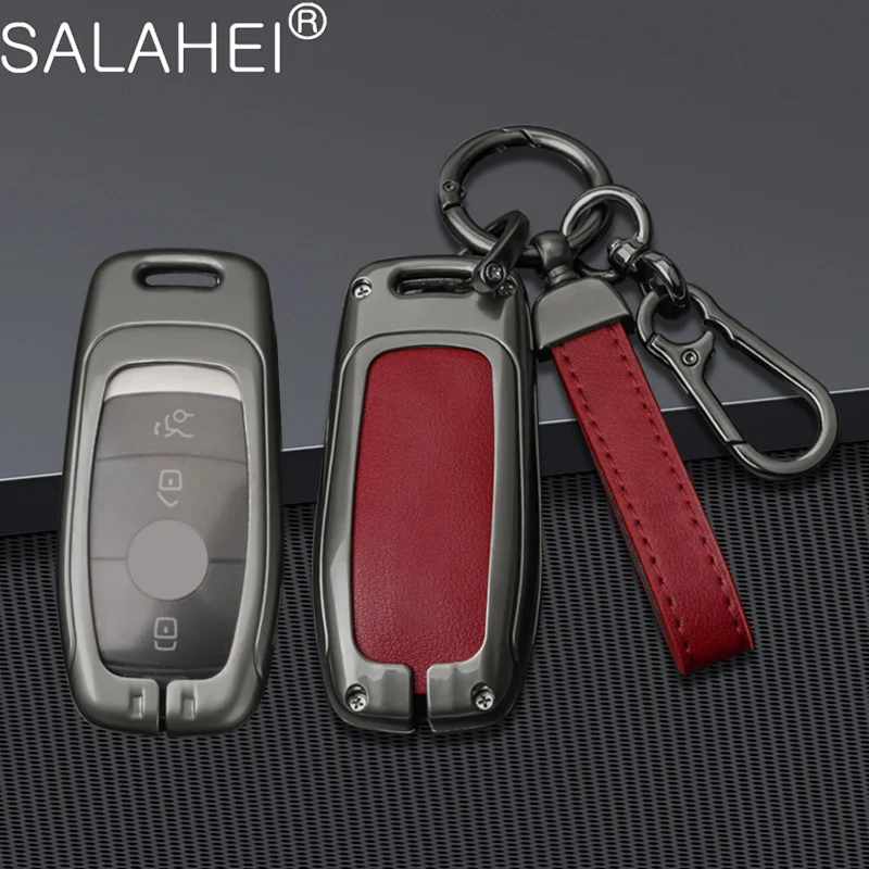 

Zinc Alloy Car Key Case Cover Holder For Mercedes Benz A C E S G Class GLC CLE CLA GLB GLS W177 W205 W213 W222 X167 Accessories