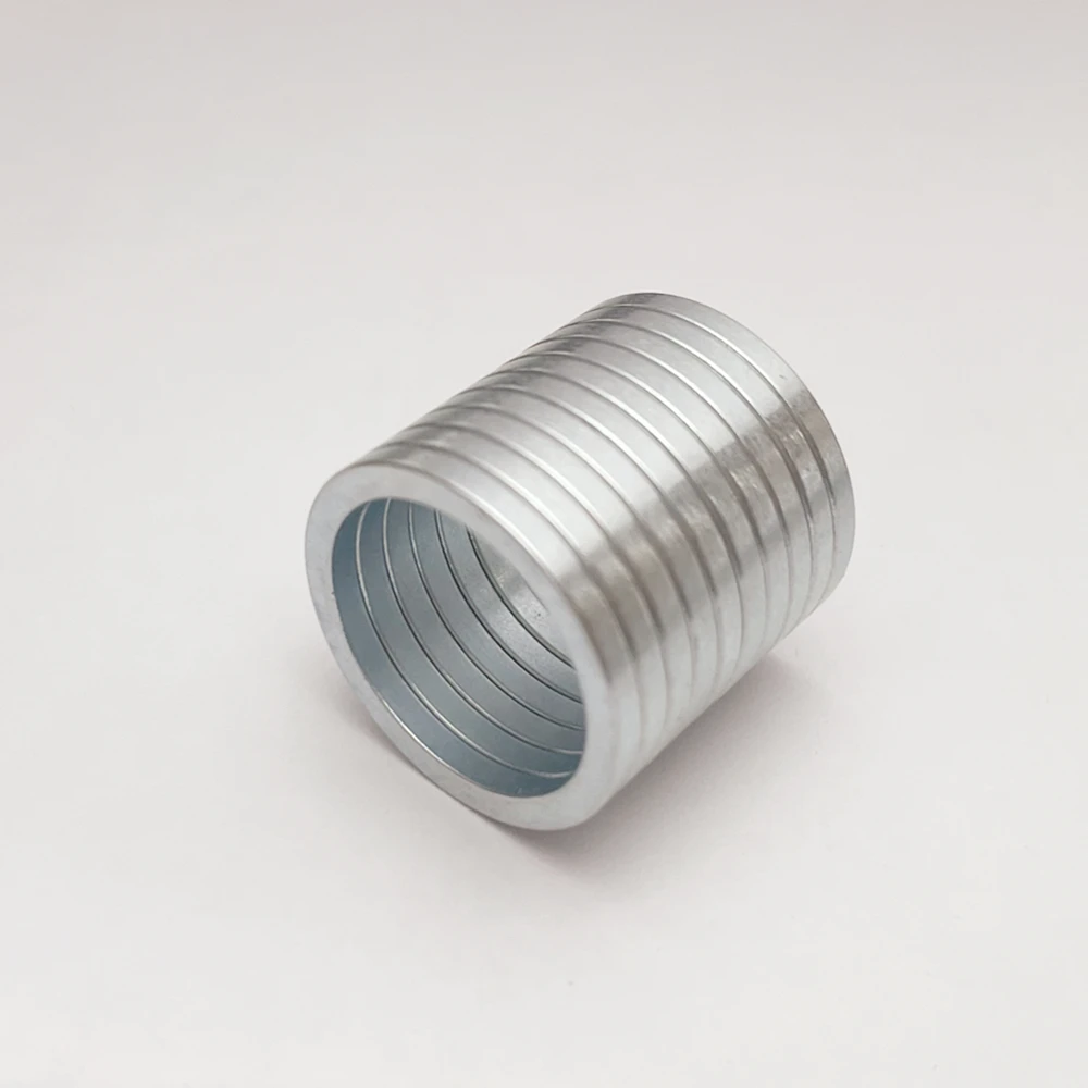 8 шт. неодимовые кольцевые магниты OD21-ID17x2mm Нео Супер Сильные магнитные N35 с