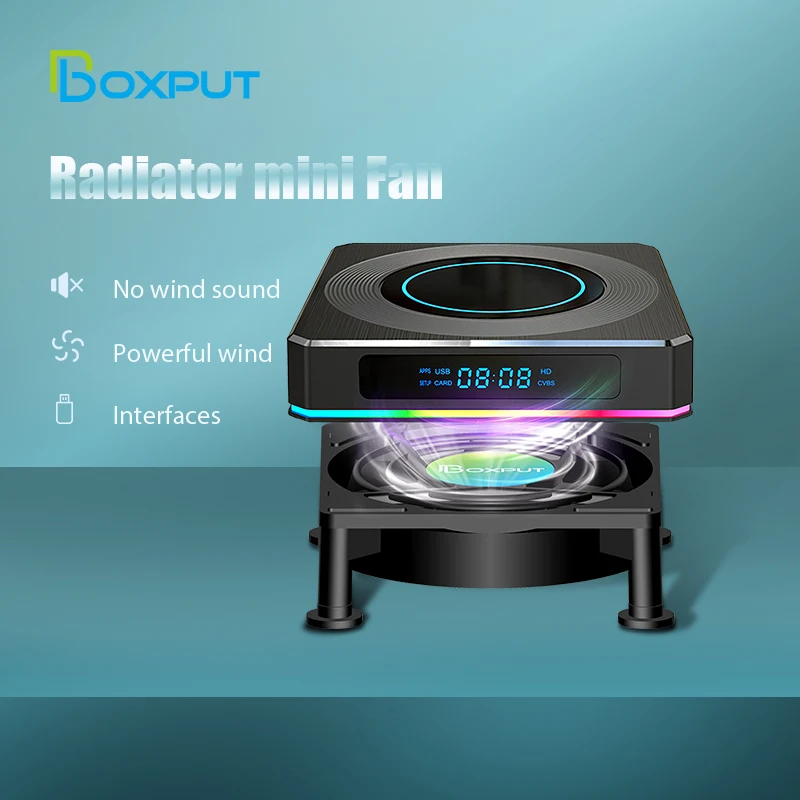 C1 PLUS Cooling Fan for Android TV Box Smart Set Top Box Wireless Silent Quiet Cooler DC 5V USB Power Radiator Mini Fan