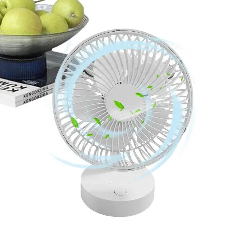 

Rechargeable Car Fan Car Cooling Fan Desk Fan Battery Powered Table Fans Portable Car Fan USB Quiet Strong Airflow 4 Speeds