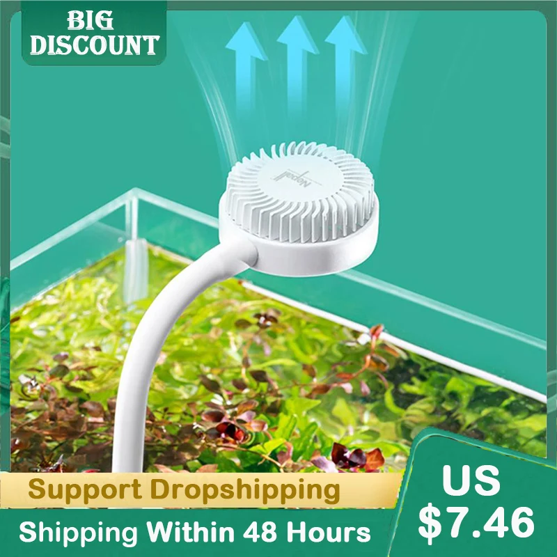 

Usb Charging Small Fishbowl Led Light With Separate Power Switch High Brightness Clip-type Mini Water Grass Lamp Aquarium