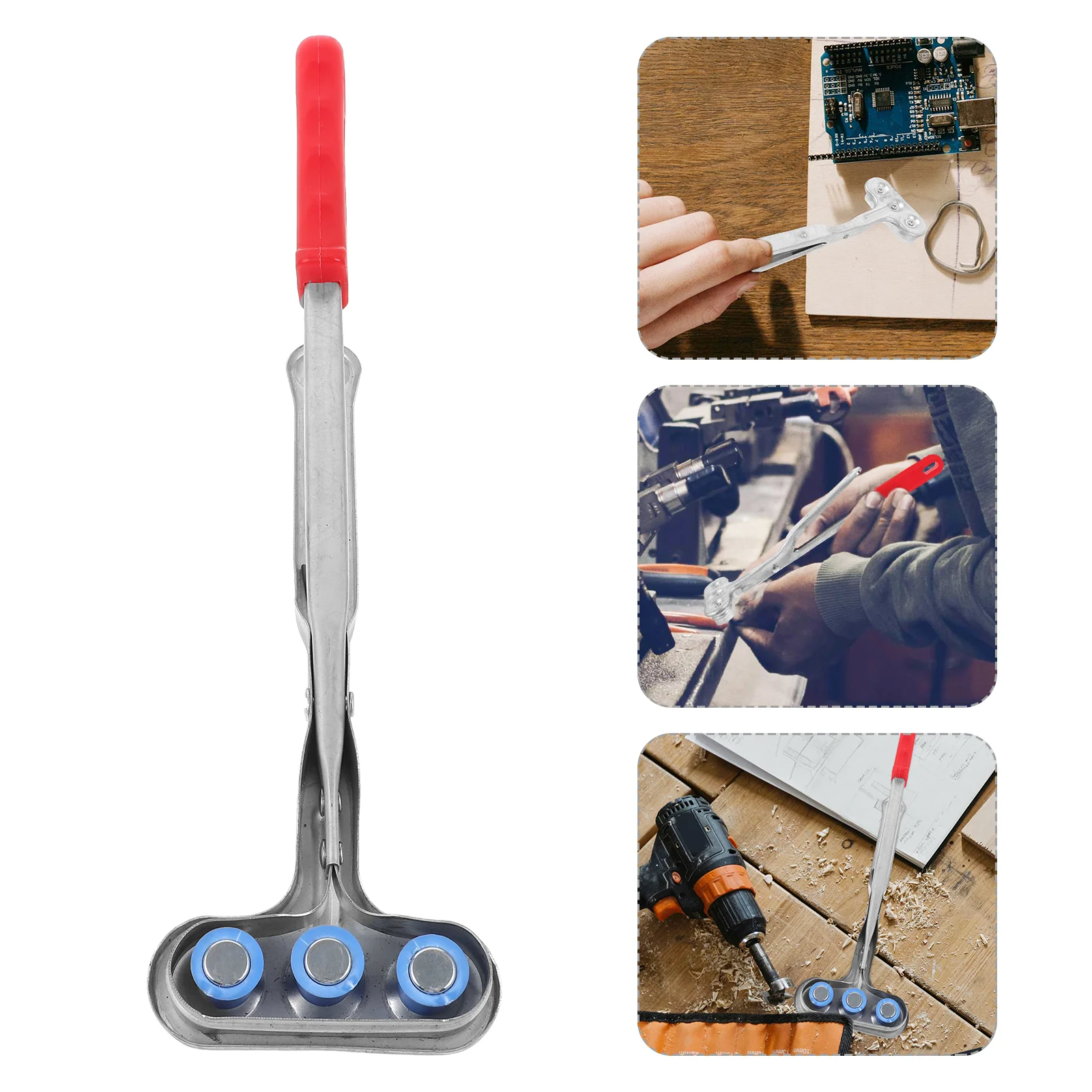 Магнитные щипцы инструменты для ногтей защитная ручка металлический сборщик