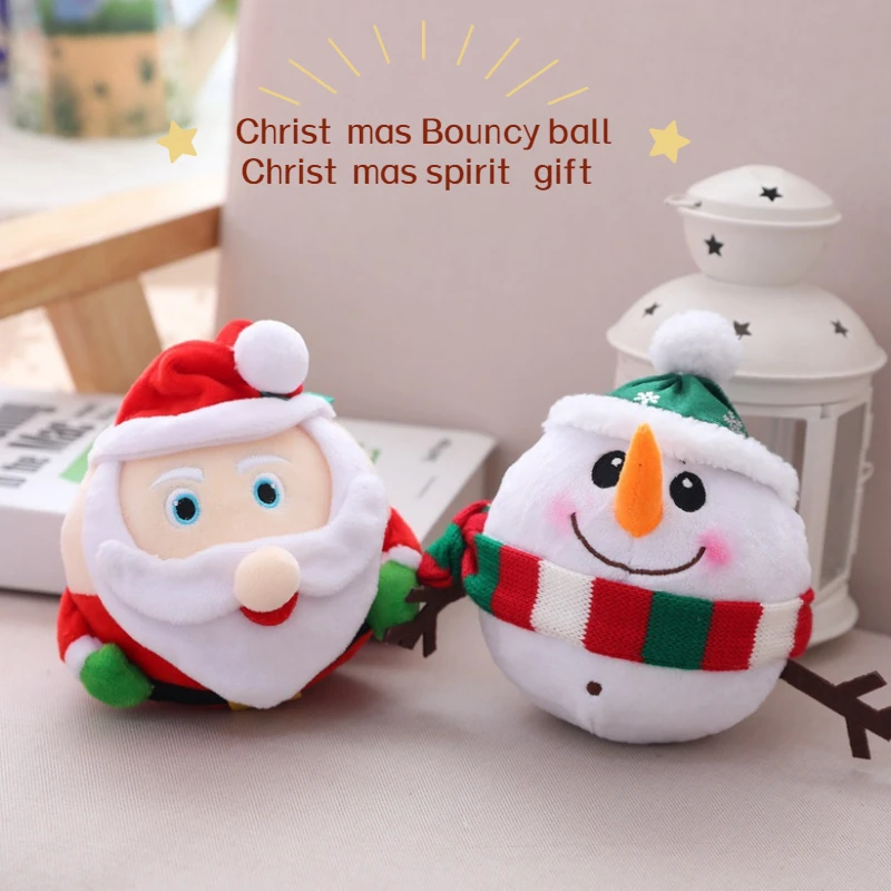

Рождественский прыгающий шар, детские электрические плюшевые игрушки, куклы Санта-Клаус, пение и обучение разговору, подарки на детский ден...