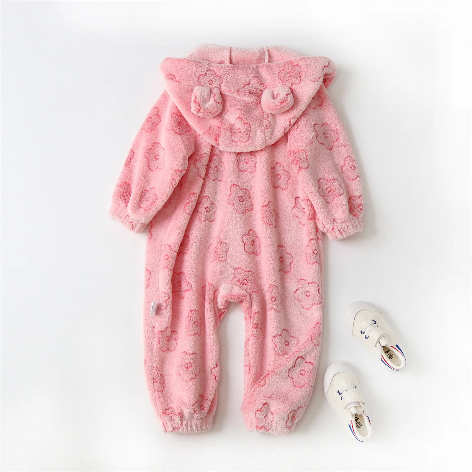 Мягкая одежда для новорожденных фланелевой осенне-зимний комбинезон маленьких