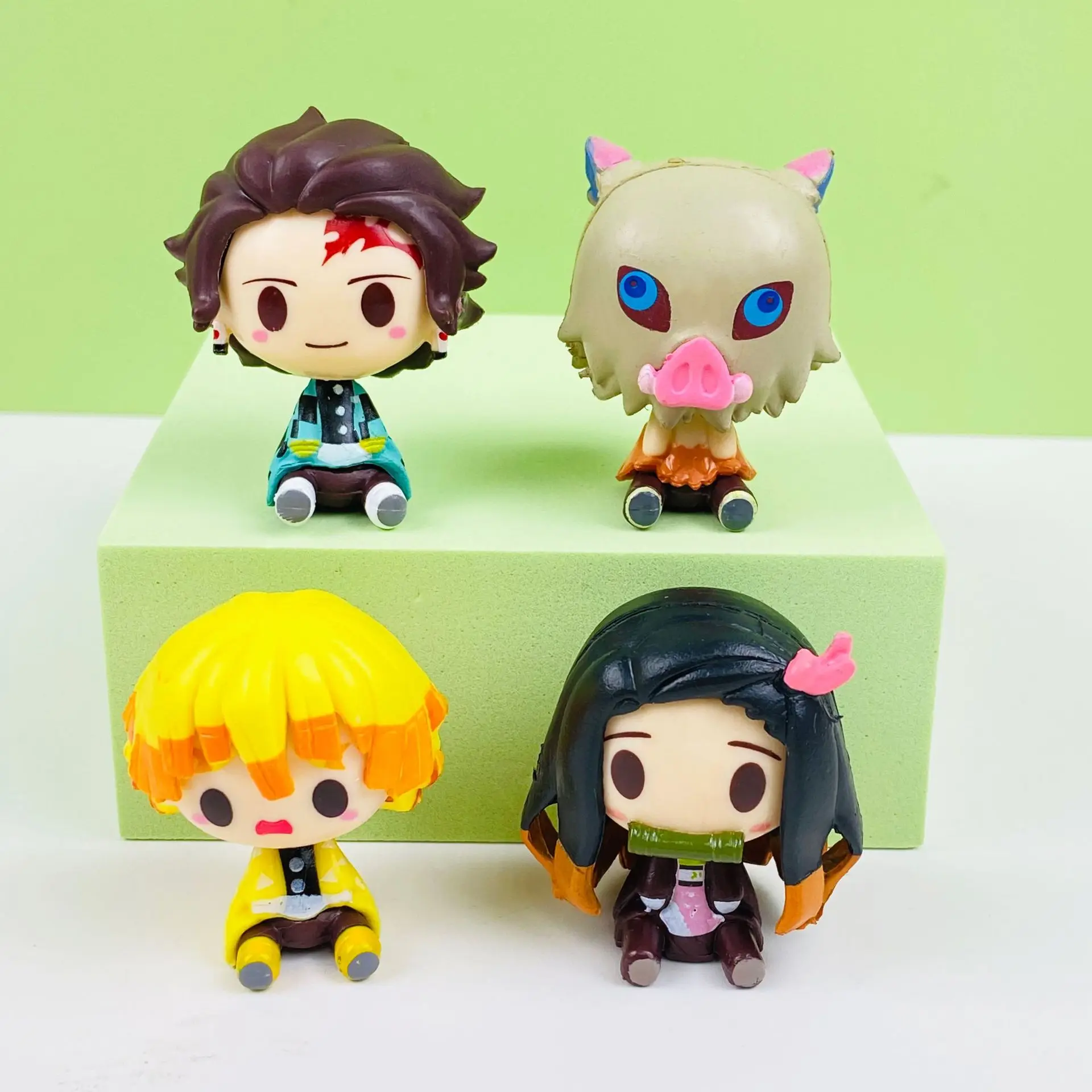 

Set of 4 Figures,Tanjiro Nezuko Kyoujurou Anime Stuff Figures Toys,Fan Collections Kids,Children,Birthday Party Gifts Christmas