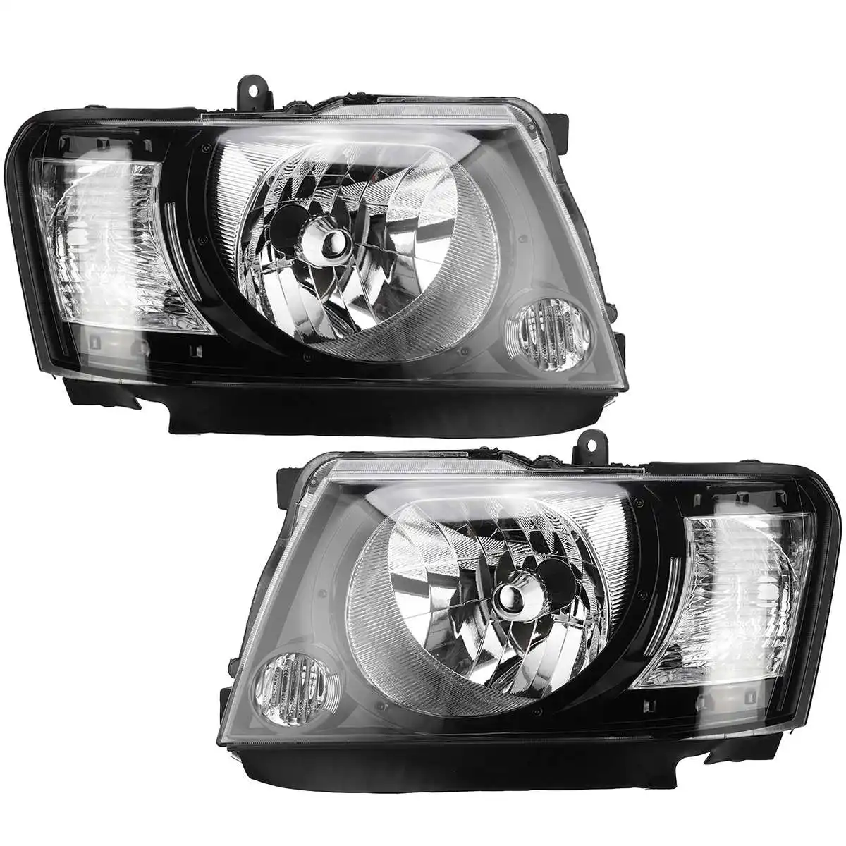 

2pcs Car Headlight Assembly Headlamp Headlights Lamp for Nissan Patrol GU4+ Y61 10 2004-2015