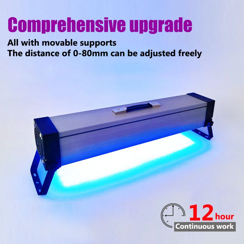 500W LED portable UV colloid curing lamp Print head inkjet photo printer curing 365nm 395nm 405nm cob UV led lamp