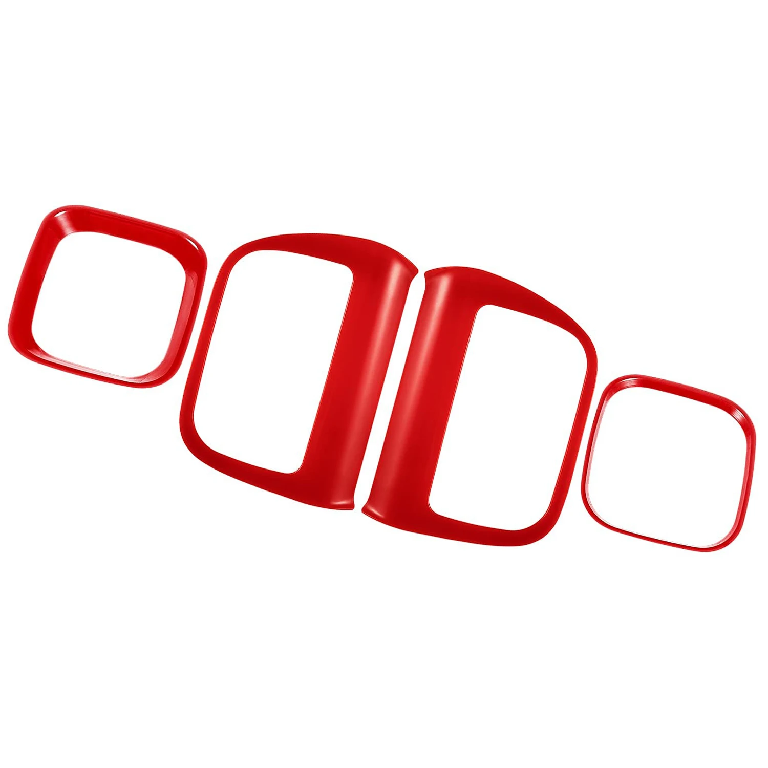 

Air Outlet Trim Cover Air Conditioner Center Control AC Panel Vent Trim for 2015-2021 Dodge Charger Accessories, Red