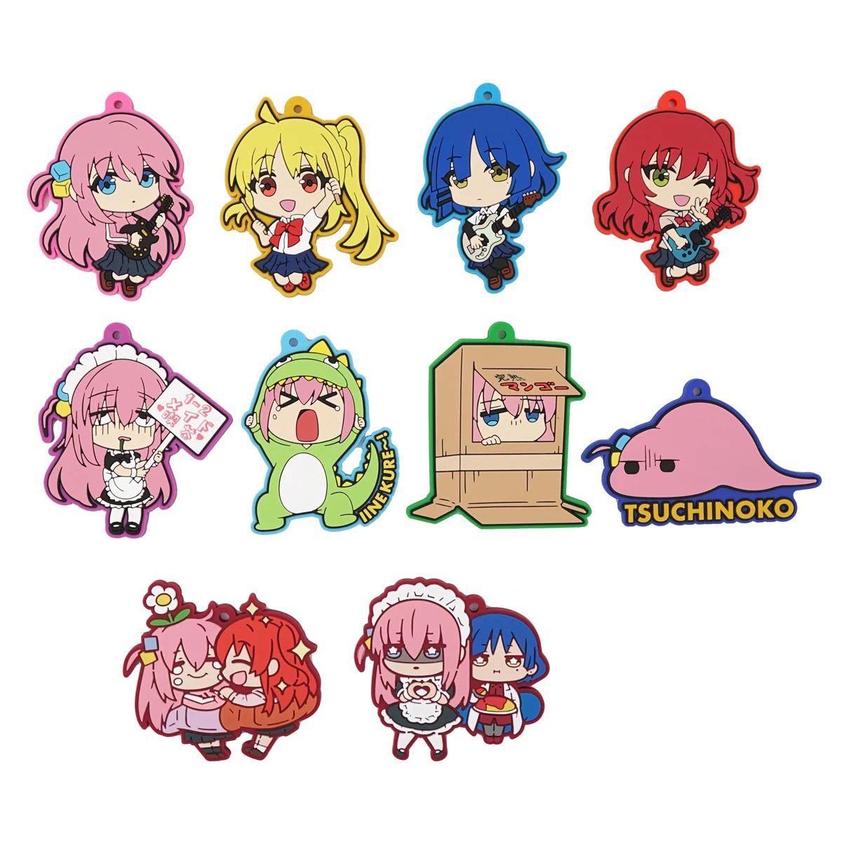 БОЧИ РОК! Аниме Gotoh Hitori Ijichi Nijika Yamada Ryo Kita Ikuyo Rubber Keychain (art.: 3920ce56abc7b) - 3920ce56abc7b