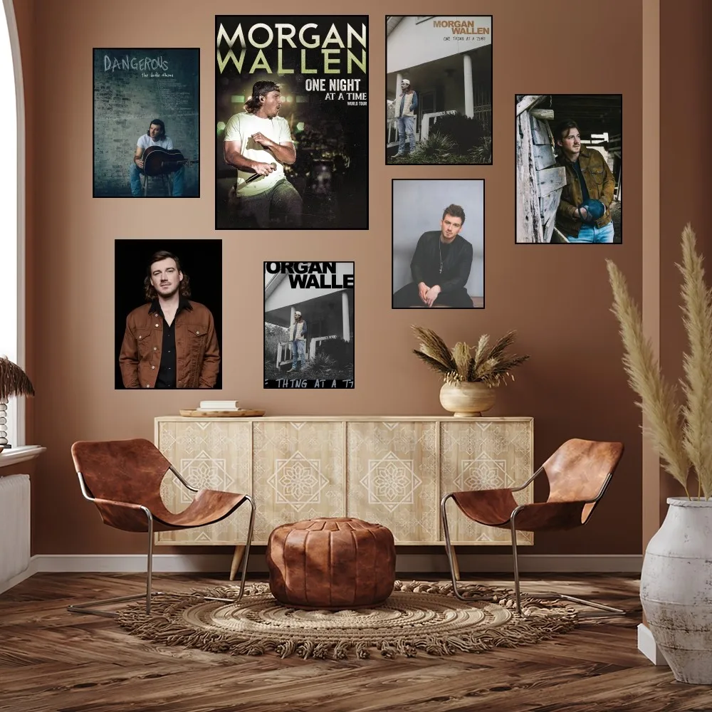Певец Морган Wallen один постер за раз печать настенная живопись спальня гостиная