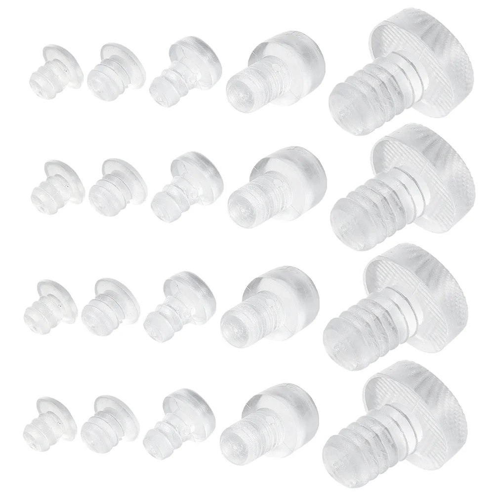 

75 Pcs Drawer Cabinet Bumper Door Cupboard Bumpers Silica Gel Clear Soft Stem Glass Table Top Pads