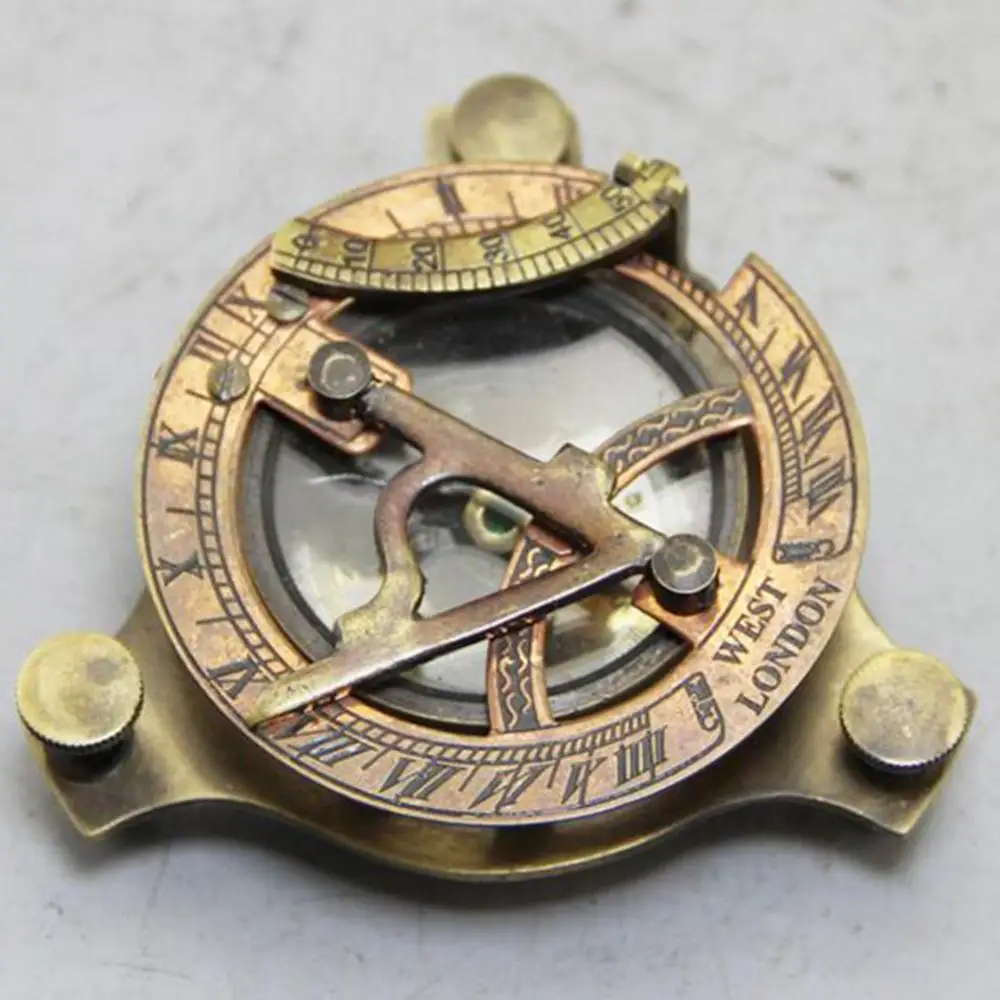 

Feng Shui Brass Western Compass Antique Collection Crafts