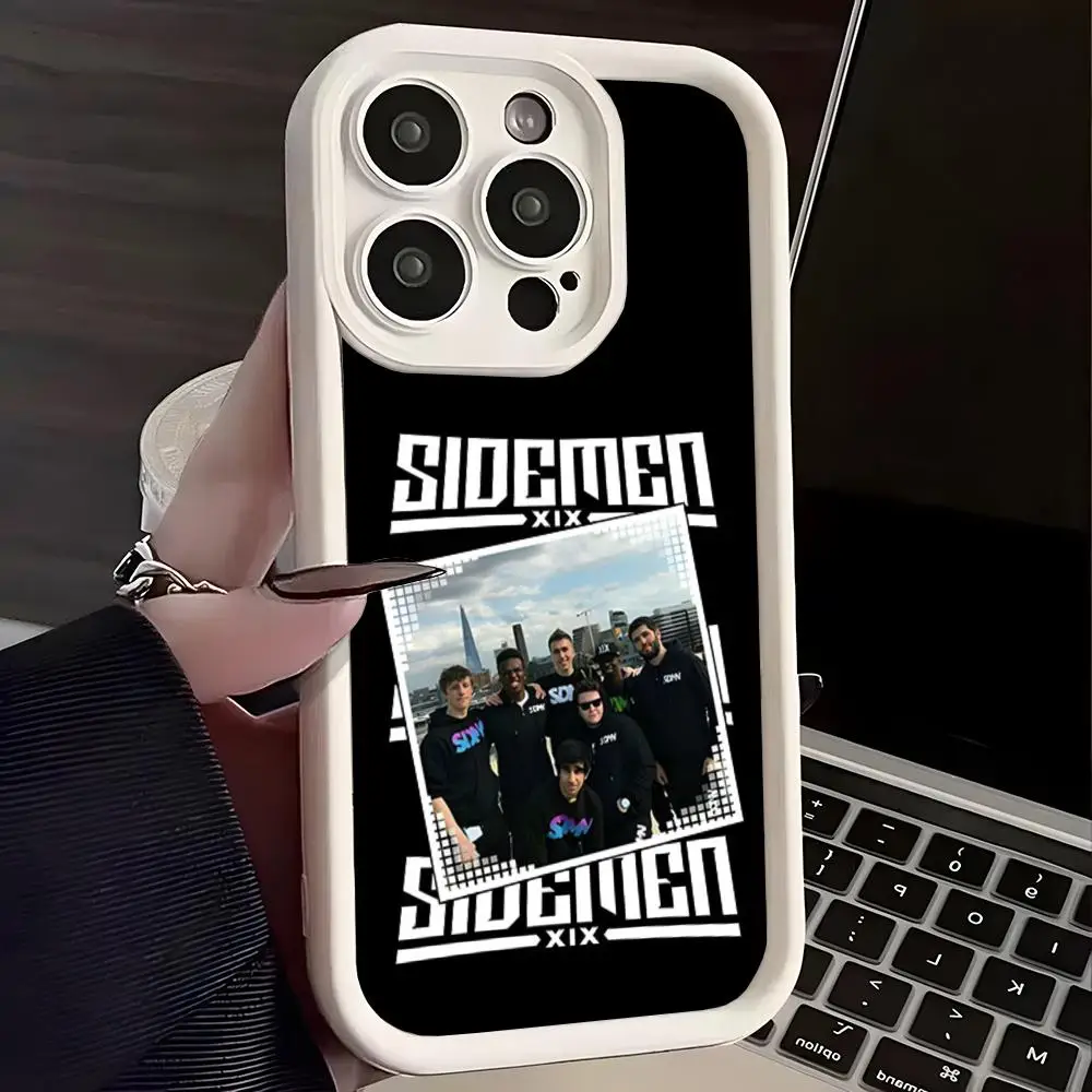 Чехол для телефона Sidemen SDMN IPhone 16 Pro Max 15 14 Plus 13 12 11 XR XS X 7 8 мягкая задняя крышка из ТПУ