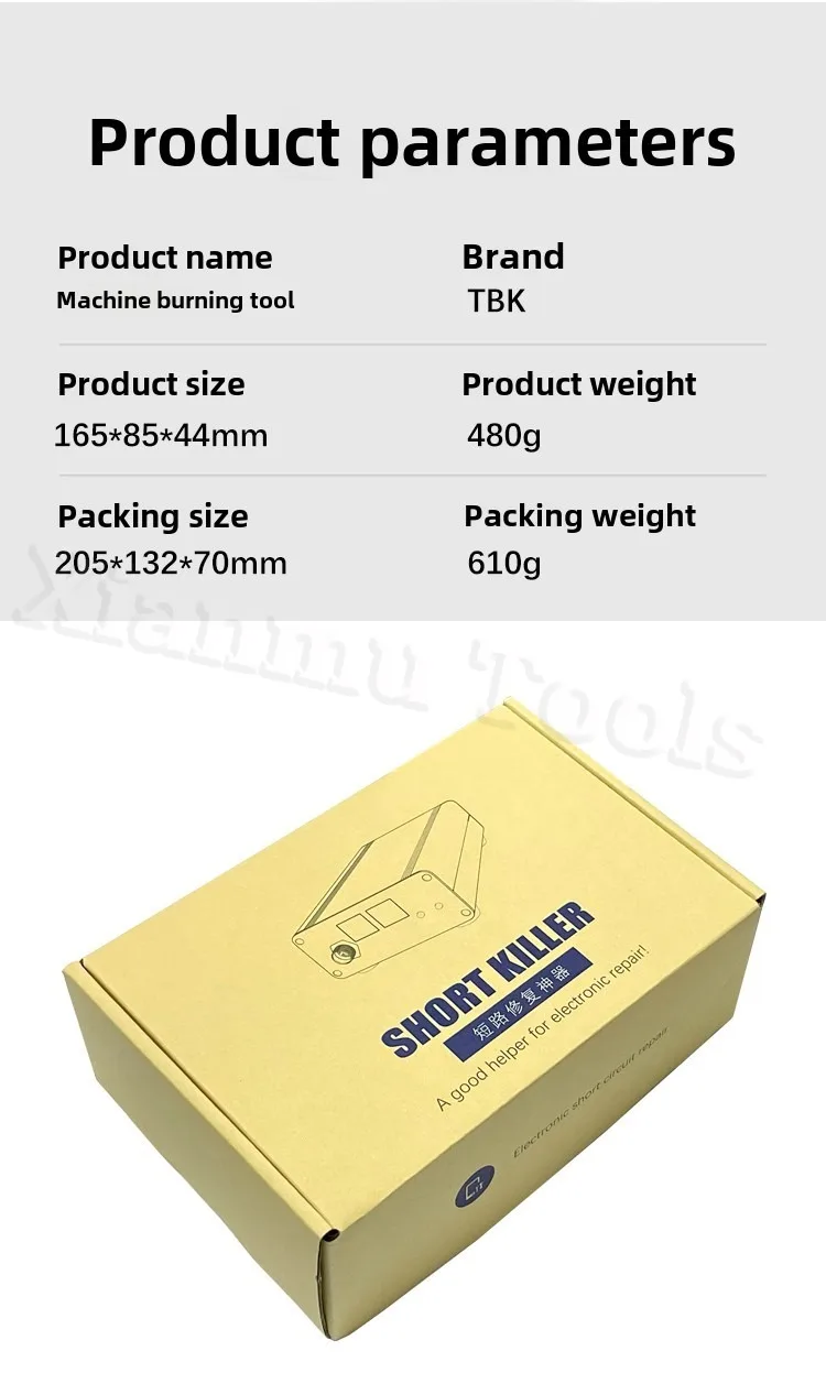 Фото TBK ShortKiller Pro 30A Мобильный телефон Проблема с решением короткого сиронта Быстрое обнаружение Горение Ремонт Тестовая машина №5