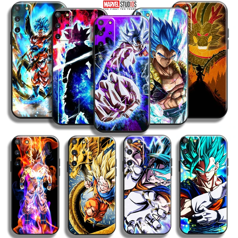 

Dragon Ball Anime Phone Case For Samsung Galaxy S20 S21 S22 FE Ultra 5G S22 S21 S20 S10 10E S9 Plus Coque Liquid Silicon