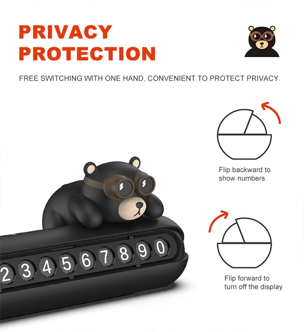 

Temporary Parking Card For Auto License Plate Temporary Stop Sign Phone Number Plate Hidden Switch Auto Interior Accessories 016