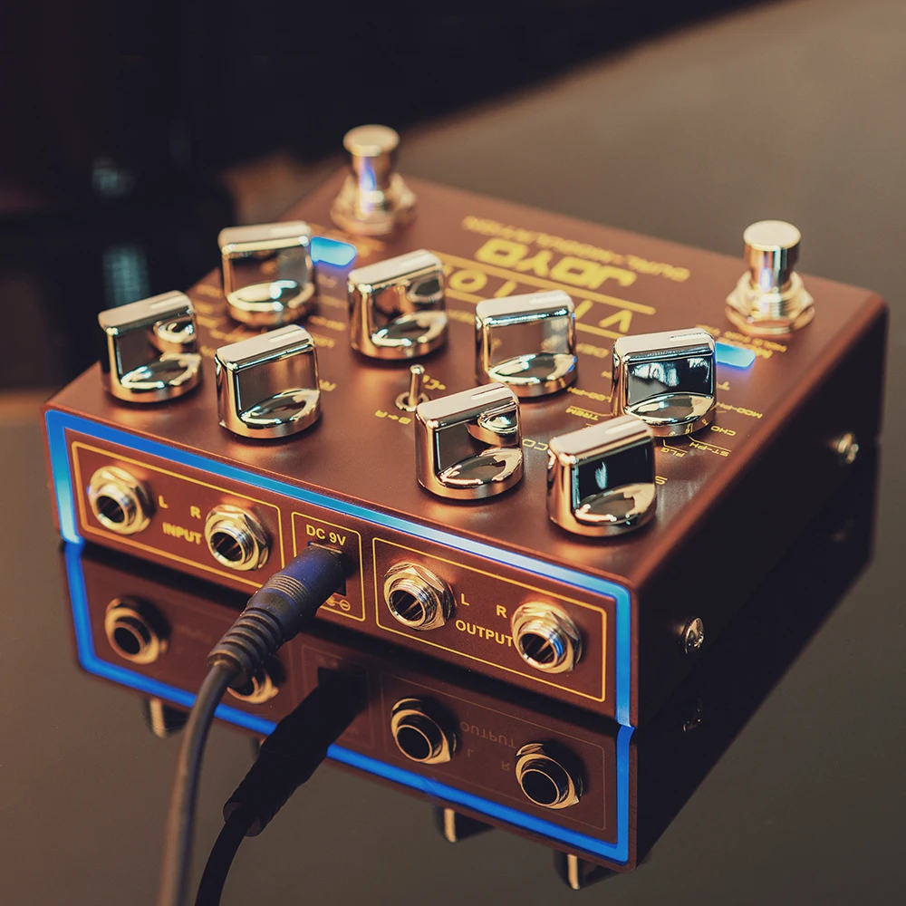 Педаль для мультиэффектов JOYO R-09 Vision гитара с двухканальным стерео входом и