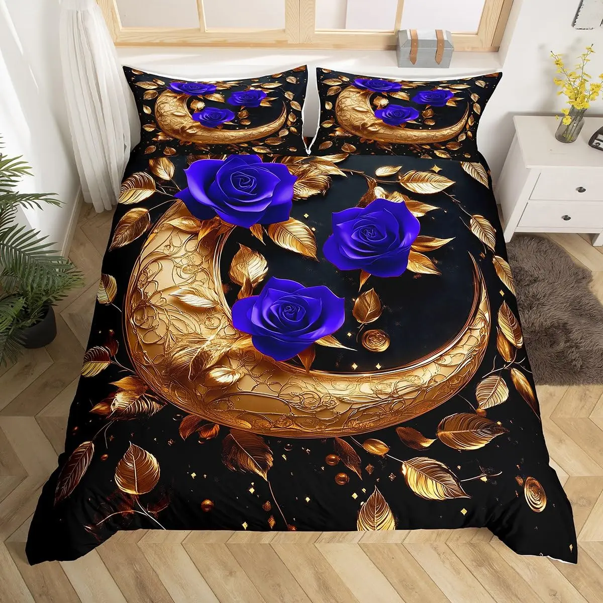 Пододеяльник с розовым цветочным принтом винтажный пододеяльник в форме