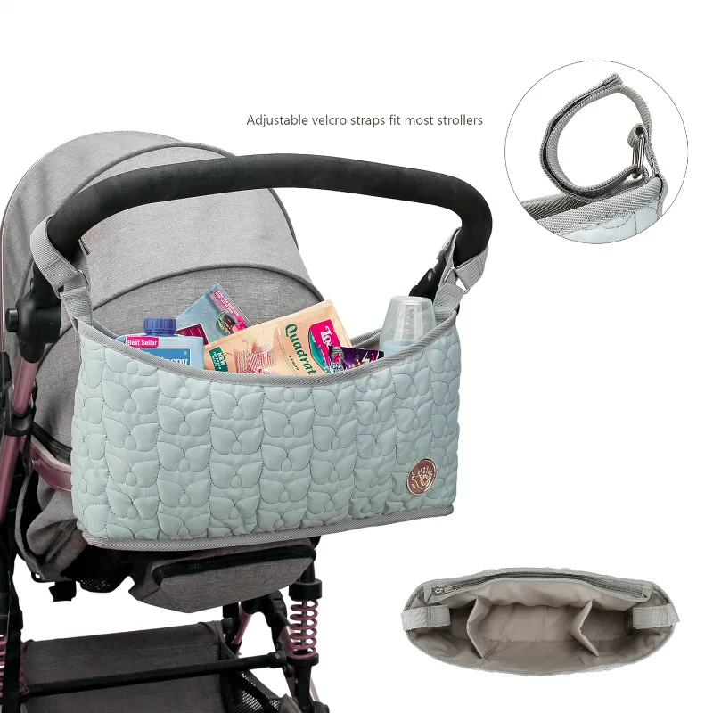 

Women's Diaper Bag Large Capacity Genuine Unisex Portable Waterproof Shoulder Adjustable Straps Diaper Bag Fit for Most Stroller