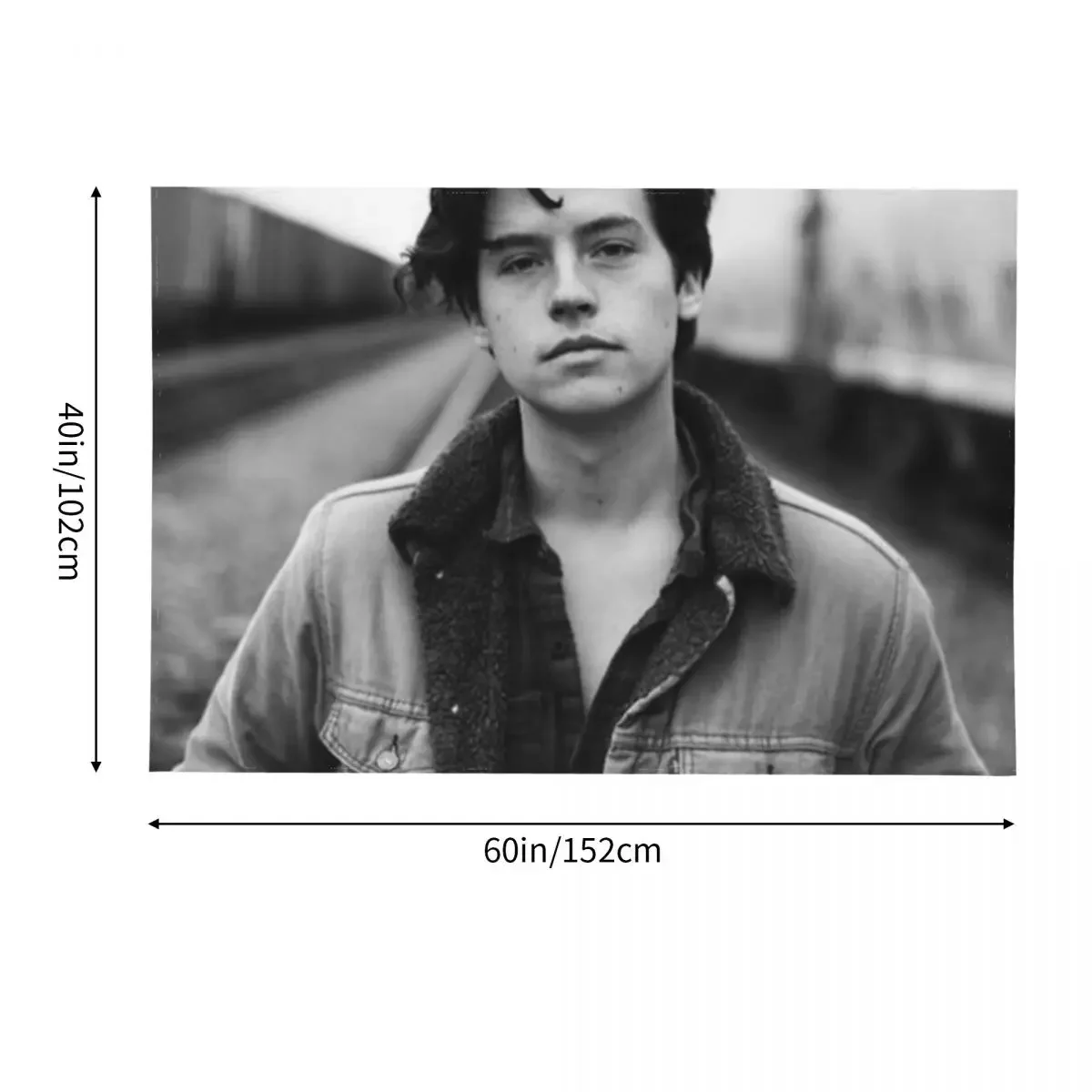 COLE SPROUSE ЧЕРНЫЙ И БЕЛЫЙ Гобелен Товары для дома Настенные украшения
