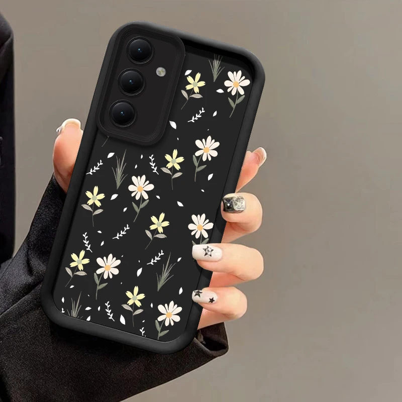 Винтажный чехол с цветами для Samsung Galaxy M01S M02 M04 M05 M11 M12 M13 M15 M20 защита объектива