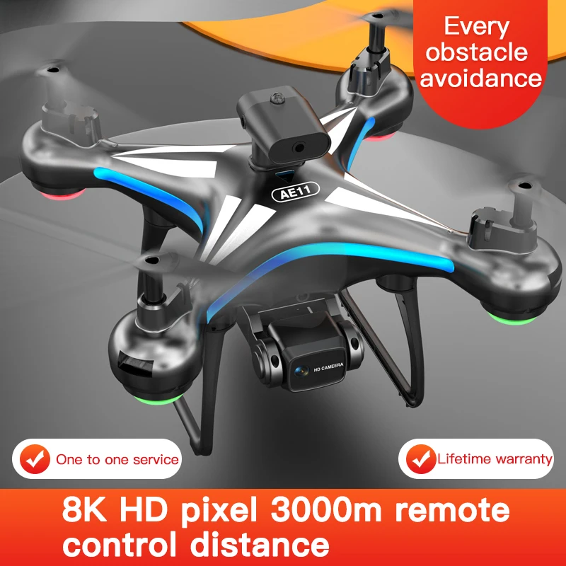 

Новинка 2022, Квадрокоптер AE11 8K HD с профессиональной камерой ESC, длительный срок службы батареи, лазерное обход препятствий, летательные фотои...
