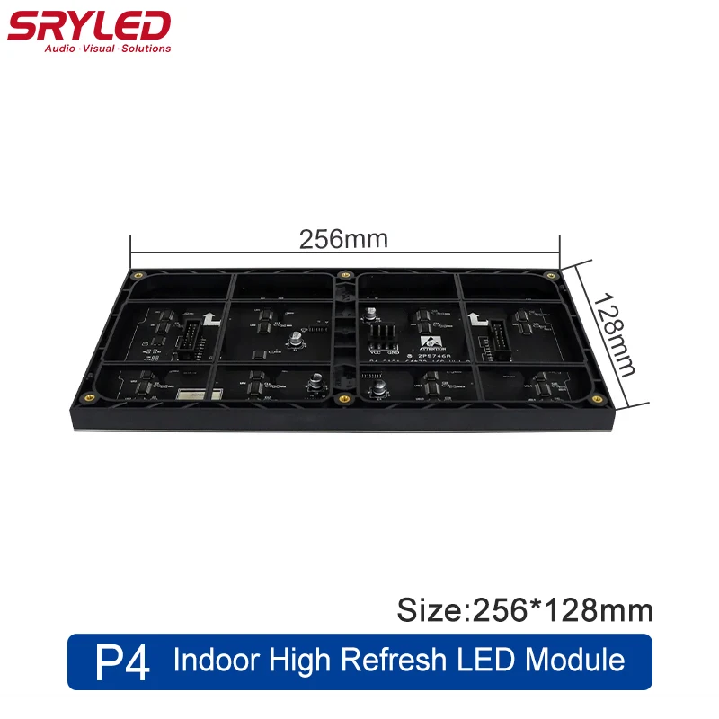 Светодиодный пиксельный дисплей для помещений P4 256 × 128 мм SMD2121 3840 Гц RGB P2 P3