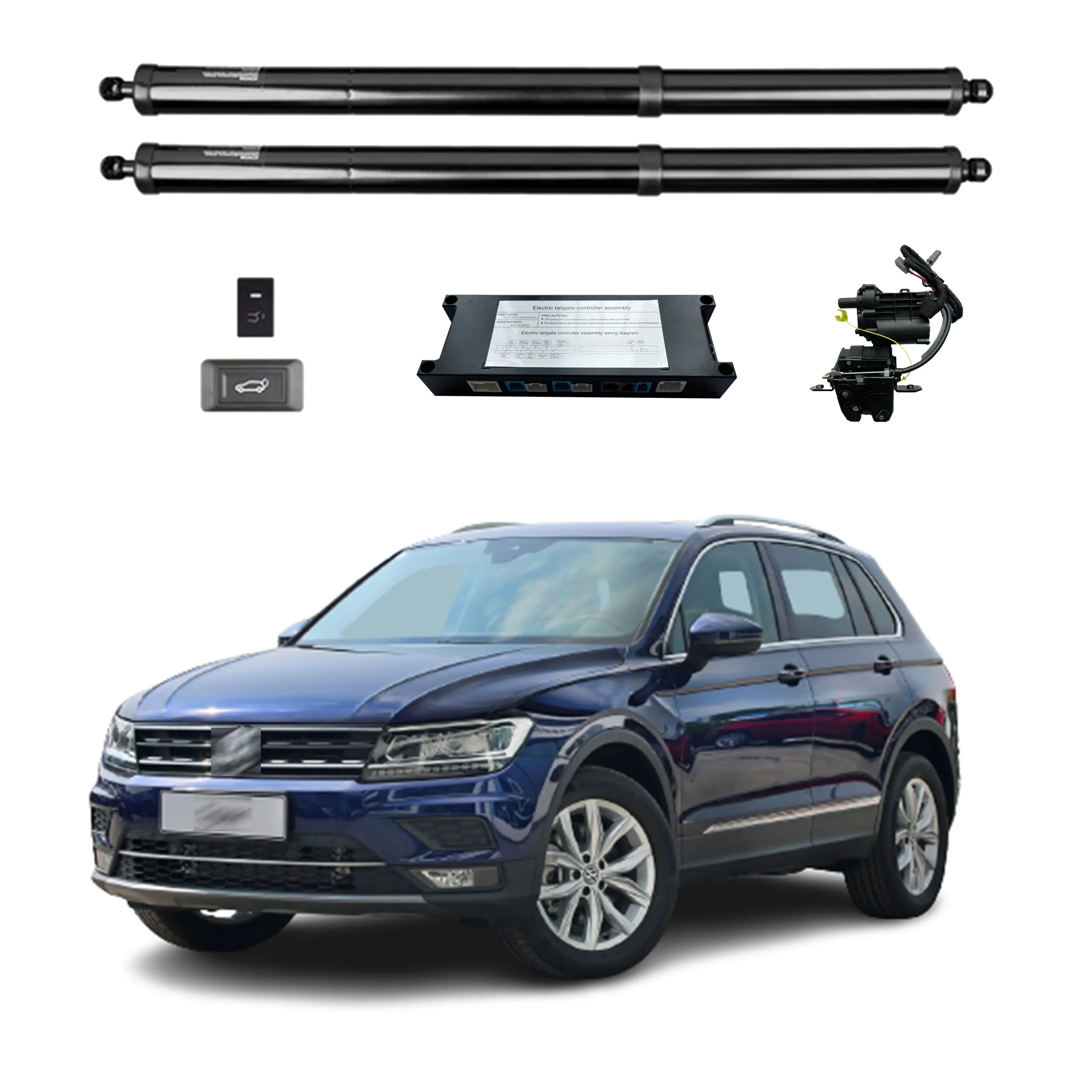 

For Volkswagen Tiguan 2017+ Smart Power Tailgate Rear Door Auto Trunk With Remote Control Hands-Free Optional Jam Protection